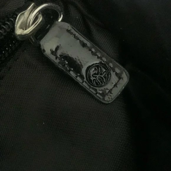 SONIA KASHUK bag, pink roses on black/white houndstooth check, silver zipper EUC - Picture 12 of 17